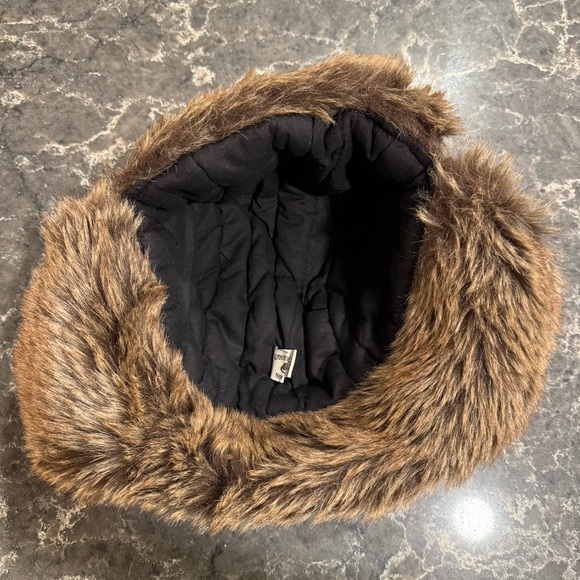 Winter Trapper Hat With Faux Fur Accents (Unisex) - Picture 4 of 6